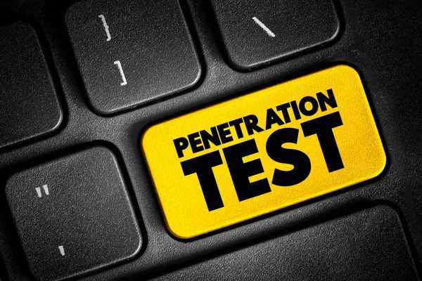 Penetration Test Ethical Hacking Authorized Simulated Cyberattack Computer System Technology — Stock Photo, Image
