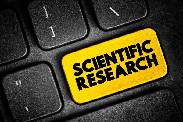 Tudományos Kutatás Kutatás Amelyet Szisztematikus Felépített Tudományos Módszerek Alkalmazásával Végeznek — Stock Fotó