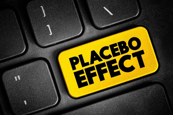 Effetto Placebo Quando Salute Fisica Mentale Una Persona Sembra Migliorare — Foto Stock
