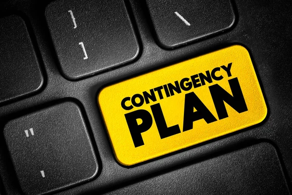 Contingency Plan Plan Devised Outcome Other Usual Plan Text Concept — Stock Photo, Image