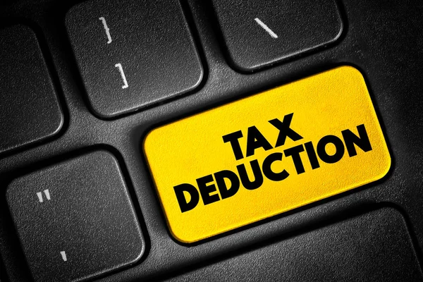Tax Deduction Item You Can Subtract Your Taxable Income Lower — Stockfoto