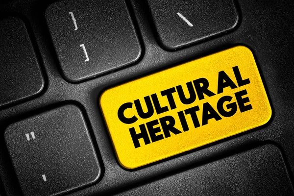 Cultural Heritage Legacy Tangible Intangible Heritage Assets Group Society Inherited — Stock Fotó