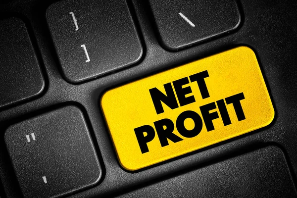 Net Profit Actual Profit Working Expenses Included Calculation Gross Profit — Stockfoto