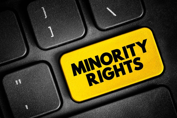 Derechos Las Minorías Derechos Individuales Normales Acordados Cualquier Grupo Minoritario —  Fotos de Stock