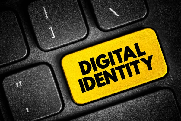 Digital Identity Information Entity Used Computer Systems Represent External Agent — Fotografia de Stock