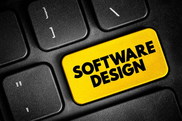 Desain Perangkat Lunak Bahasa Inggris Software Design Adalah Proses Mana — Stok Foto