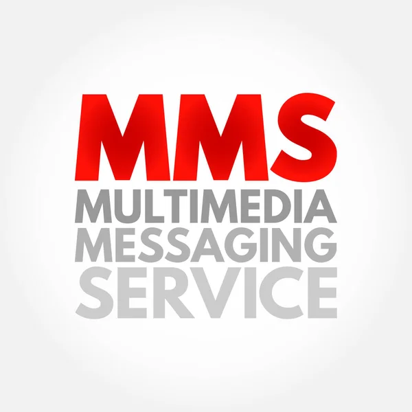 Mms Çokluortam Mesajlaşma Servisi Bir Cep Telefonu Şebekesi Üzerinden Bir — Stok Vektör