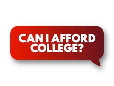 Kolej masraflarını karşılayabilir miyim? metin iletisi balonu, konsept arkaplan