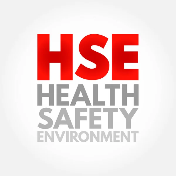 Hse Health Safety Environment Processes Procedures Identifying Potential Hazards Certain — 图库矢量图片