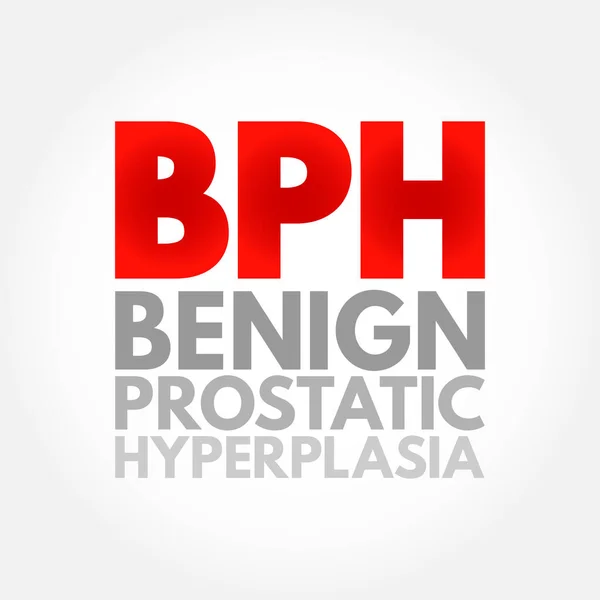 Bph Hiperplasia Prostática Benigna Condição Homens Que Próstata Está Aumentada — Vetor de Stock