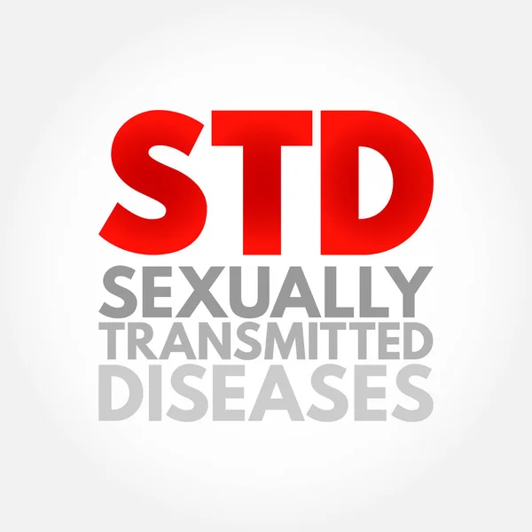 Ets Enfermedades Transmisión Sexual Infecciones Que Transmiten Una Persona Otra — Vector de stock