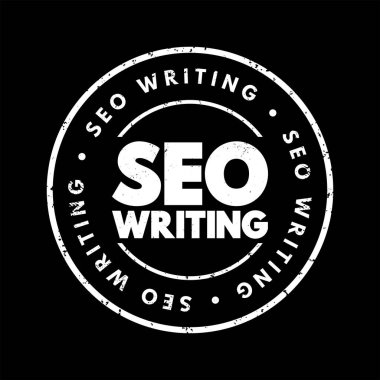 Seo metin damgası yazılıyor, konsept arkaplan