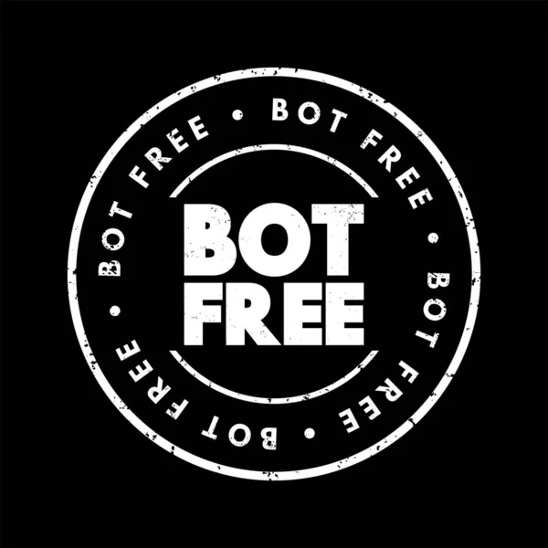 Bot Timbre Texte Libre Fond Concept — Image vectorielle