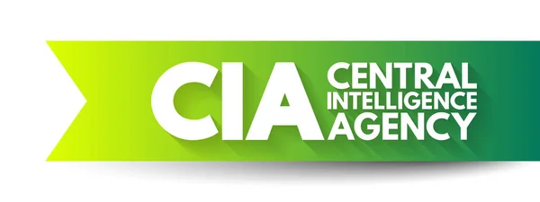 Cia Central Intelligence Agency Acronym Concept Background — Stock Vector