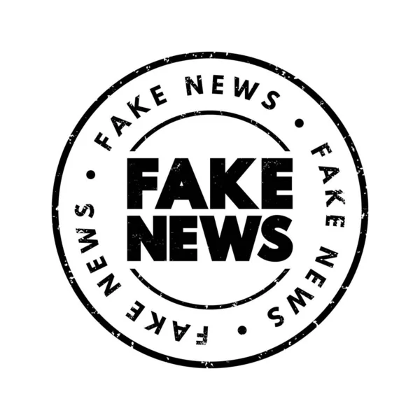 偽のニューステキストスタンプ コンセプトの背景 — ストックベクタ