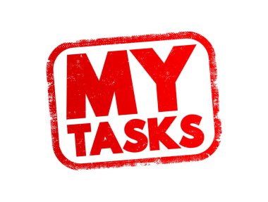 Görevlerim metin damgası, kavram arkaplanı