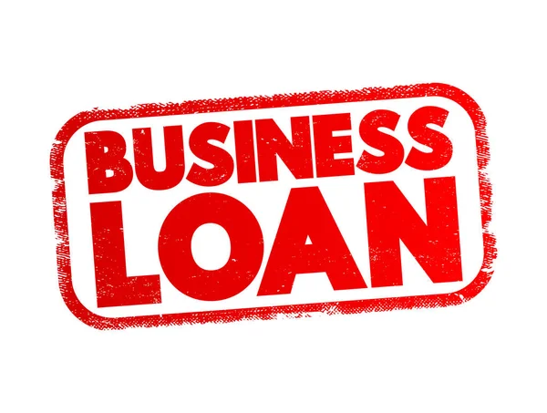 Business Loan Text Stamp Business Concept Background — стоковый вектор