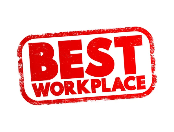 Best Workplace Text Stamp Concept Background — Wektor stockowy