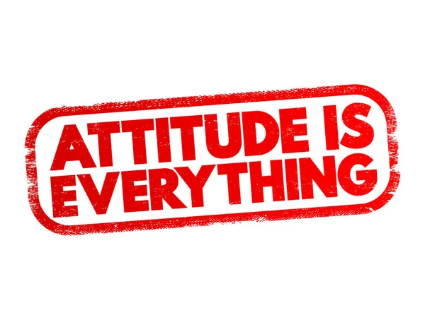 Attitude Everything Timbre Texte Fond Concept — Image vectorielle