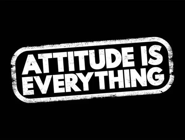 Attitude Everything Text Stamp Concept Background — Vettoriale Stock