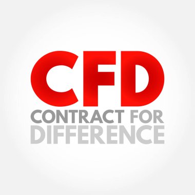 CFD Farklılık Sözleşmesi - uzlaşma fiyatı, kısaltma metin kavramı arka planındaki farkları ödeyen finansal sözleşme