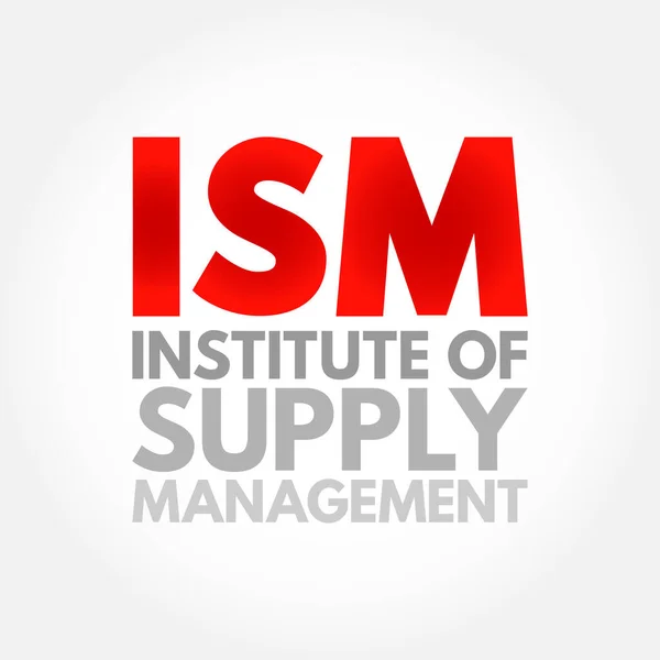 Ism Institute Supply Management Забезпечує Сертифікацію Розвиток Освіту Дослідження Окремих — стоковий вектор