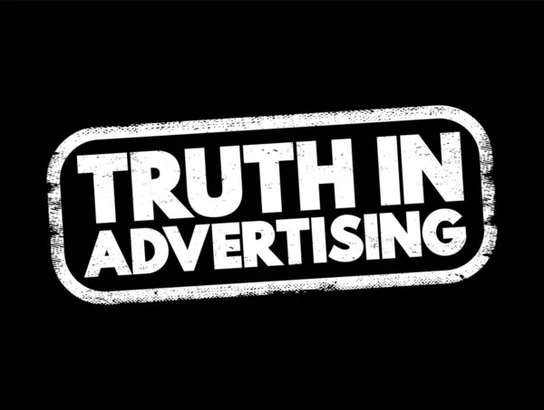 Truth Διαφήμιση Σφραγίδα Κειμένου Φόντο Έννοια — Διανυσματικό Αρχείο