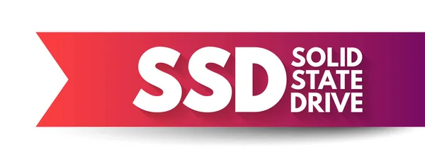 Ssd Solid State Drive Perangkat Penyimpanan Solid State Yang Menggunakan - Stok Vektor