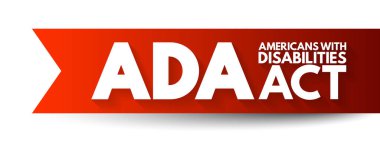 Engelli ADA Amerikalılar Yasası - Engellilik ve kısaltma metni kavramına dayalı ayrımcılığı yasaklayan sivil haklar yasası