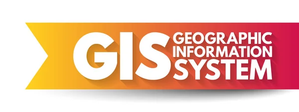 Gis Geographic Information System Rodzaj Bazy Danych Zawierającej Dane Geograficzne — Wektor stockowy