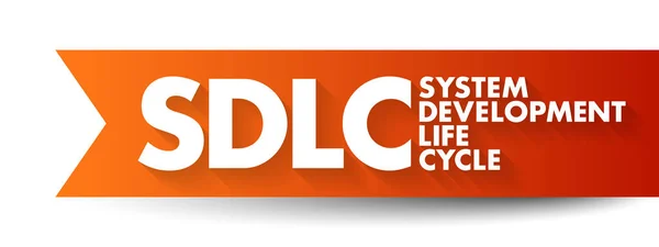 Sdlc System Development Life Cycle Process Planning Creating Testing Deploying —  Vetores de Stock