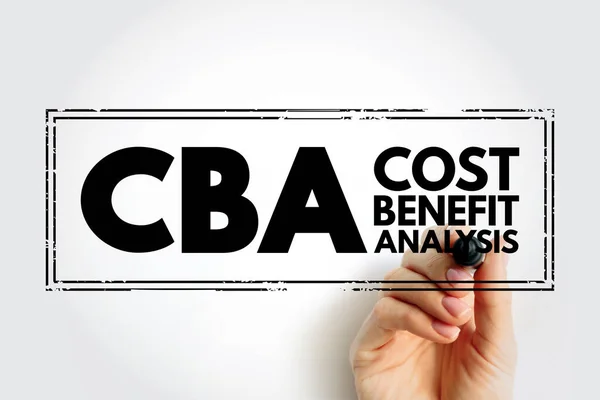 Cba Cost Benefit Analysis Systematic Approach Estimating Strengths Weaknesses Alternatives — ストック写真