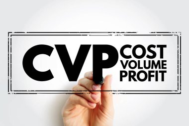 CVP Colume Volume Profit - yönetici ekonomisi, maliyet muhasebesi biçimi, kısaltma metin damgası