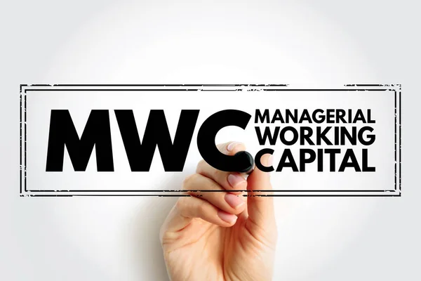 Mwc Yönetici Çalışma Sermayesi Bir Şirketin Verimli Bir Şekilde Çalıştığından — Stok fotoğraf