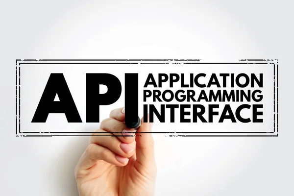 Api Application Programming Interface Acronym Technology Concept ...