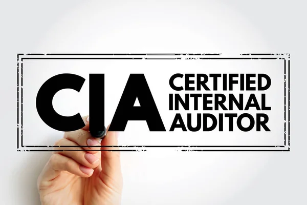 Cia Certified Internal Auditor Acronym Business Concept Background — Stock Photo, Image