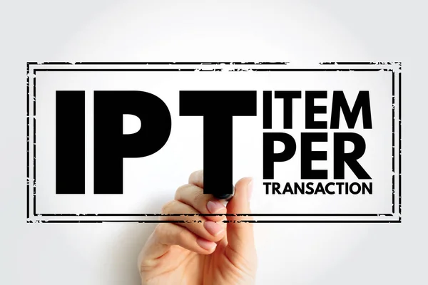 Ipt Item Transaction Measure Average Number Items Customers Purchasing Transaction — Stock Photo, Image