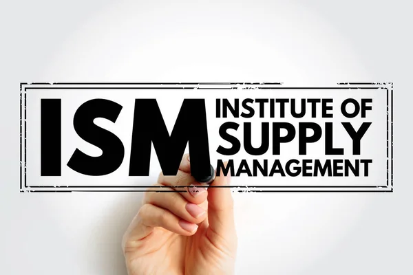 Ism Institute Supply Management Забезпечує Сертифікацію Розвиток Освіту Дослідження Окремих — стокове фото