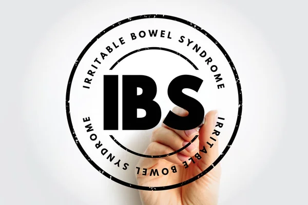 Ibs 다루기 증후군으로 두문자 우표에 영향을 미치는 질환이다 — 스톡 사진