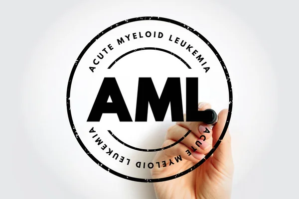 Aml Acute Myeloïde Leukemie Acroniem Medische Concept Achtergrond — Stockfoto