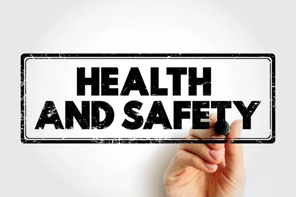 Health Safety Text Stamp Medical Concept Background — ストック写真