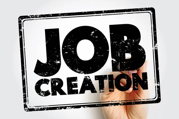 Job Creation Text Stamp Business Concept Background — Stok fotoğraf