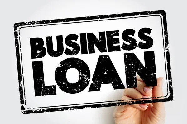 Znaczek Tekstowy Business Loan Tło Koncepcji Biznesowej — Zdjęcie stockowe