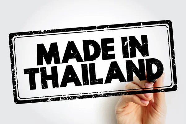 Made Thailand Text Emblem Stamp Concept Background — Fotografia de Stock