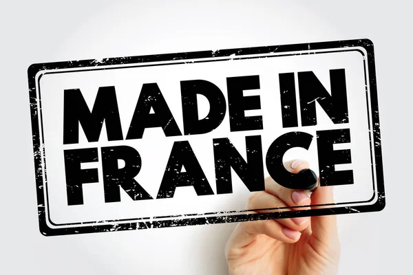 Made France Text Emblem Stamp Concept Background — Photo