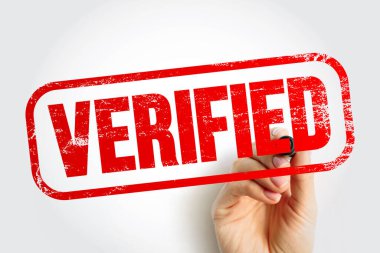 VERIFIED metin damgası, iş konsepti geçmişi