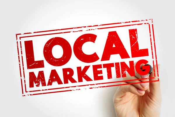 Local Marketing Marketing Strategy Targets Consumers Customers Certain Radius Physical — Fotografia de Stock
