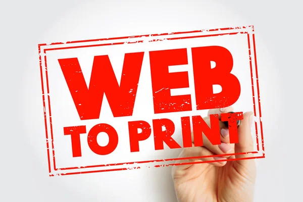 Web Print Een Dienst Die Print Producten Levert Online Winkelpuien — Stockfoto