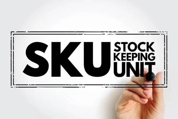 Sku Stock Keeping Unit Scannable Bar Code Seen Printed Product — Stockfoto