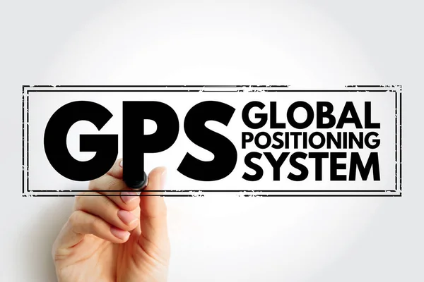 Gps Global Positioning System Глобальная Навигационная Спутниковая Система Предоставляющая Информацию — стоковое фото